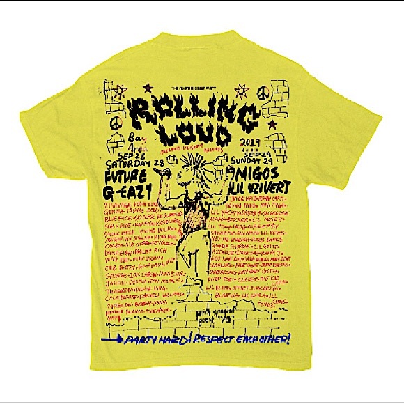 NWT Rolling Loud Party Hard Oakland T-shirt - Picture 1 of 6